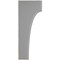 Ekena Millwork 1 3/4"W x 4"D x 10"H Clarksville Wood Vintage Decor Bracket, Pebble Grey BKTWD02X04X10CVPG - alternate 3